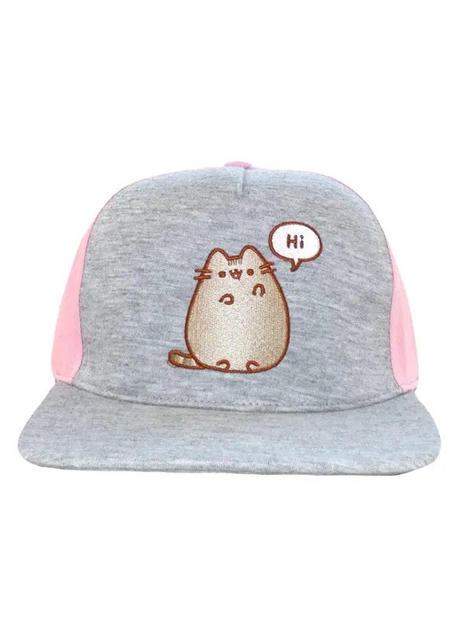 Pusheen szürke snapback sapka, egy méret