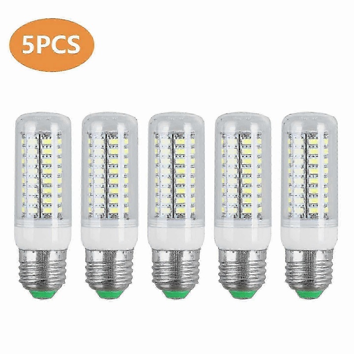 10 db E27 LED kukorica izzó készlet, meleg fehér és hideg fehér, 110V, 72 LED, 280-8800LM