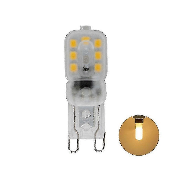 G9 szabályozható LED izzó, 3W vagy 5W, hideg fehér vagy meleg fehér, 47.4x16x11mm vagy 60.6x16x11mm