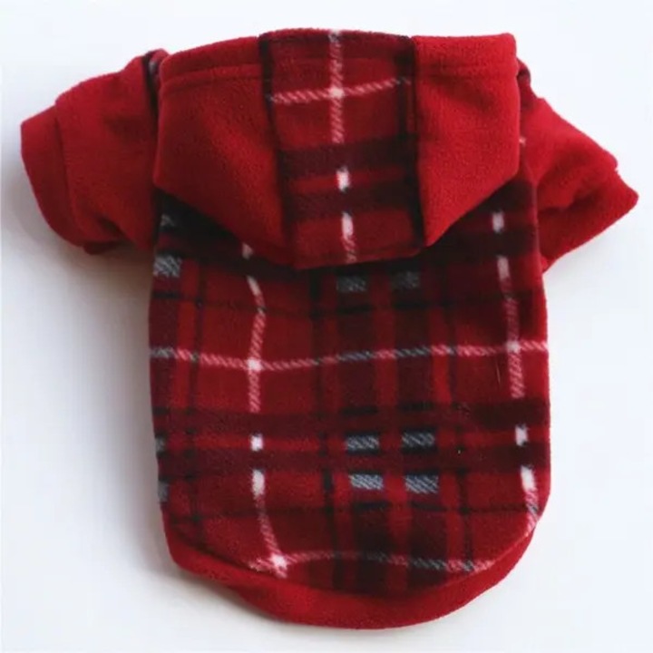 Kisméretű kutyapulóver, pamut, polár, fekete, piros, lila, XS-XL