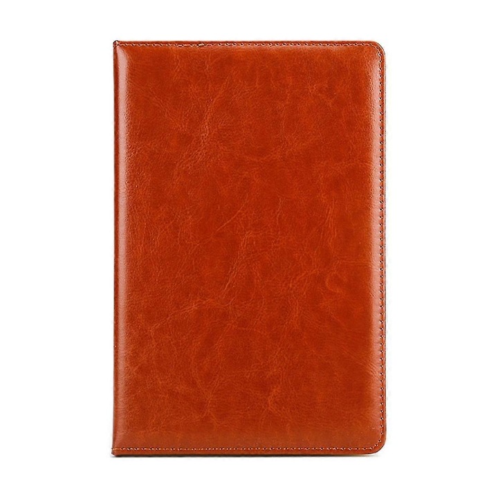 Caiet B5 piele PU maro 200 pagini 21 linii 80g