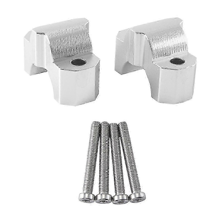 Motorkerékpár kormánymagasító készlet 25mm, ezüst, fém, S1000R M1000R 2021-2023-hoz
