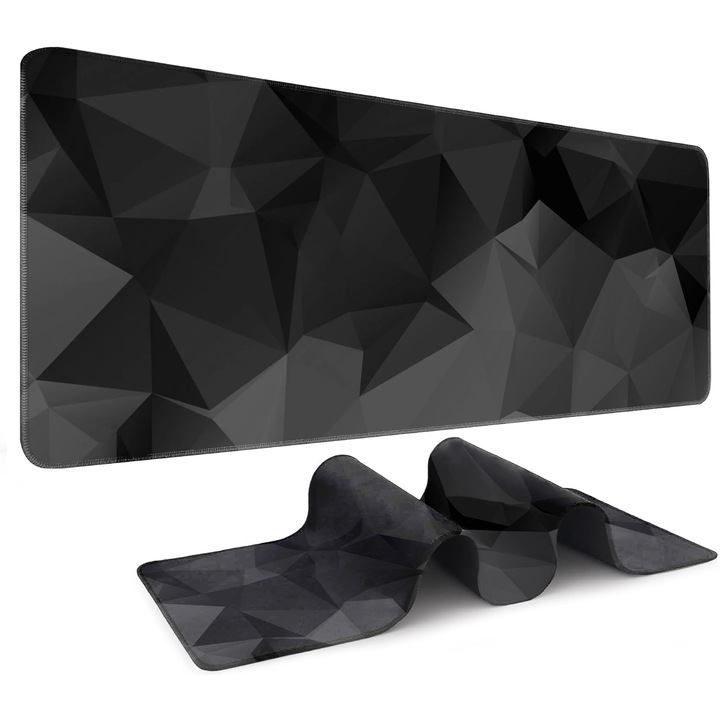 Mousepad ergonomic pentru gaming si office, Univers, Lavabil, CeruleTree, 80x30x0.3cm