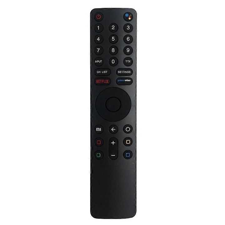 TV távirányító 4S, beépített mikrofon, fekete, 3V, 2xAAA