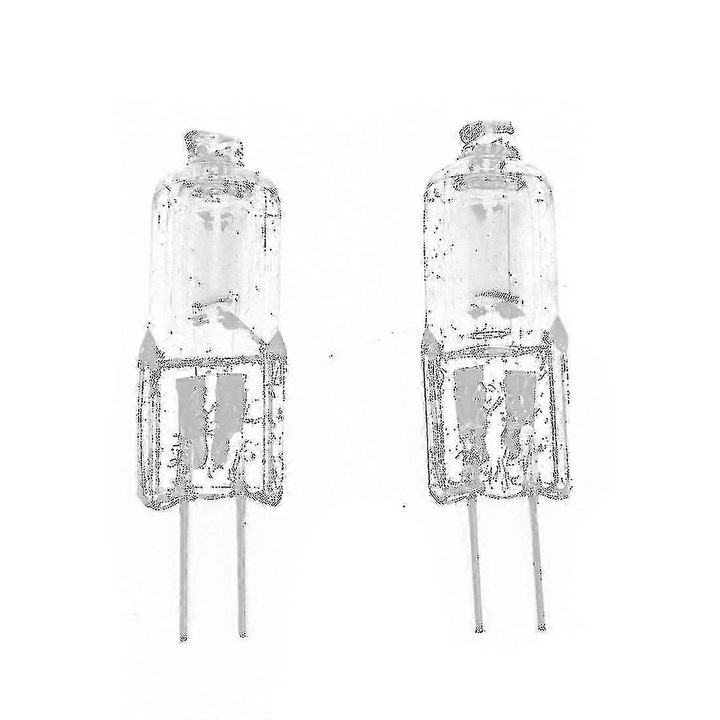 20 db G4 halogén izzó készlet 12V 5W meleg fehér 0.8x3cm