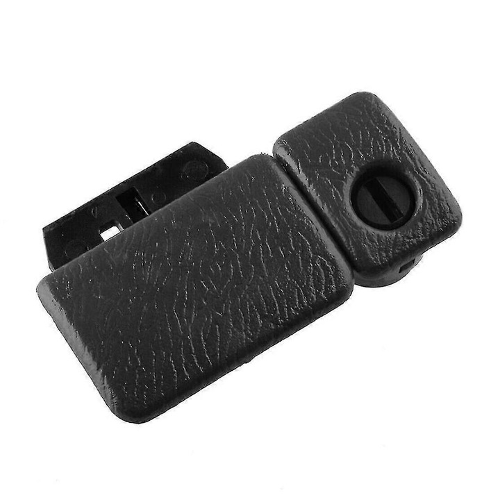 Fekete műanyag torpedó zár 8.7x3.7cm, 1 db-os szett