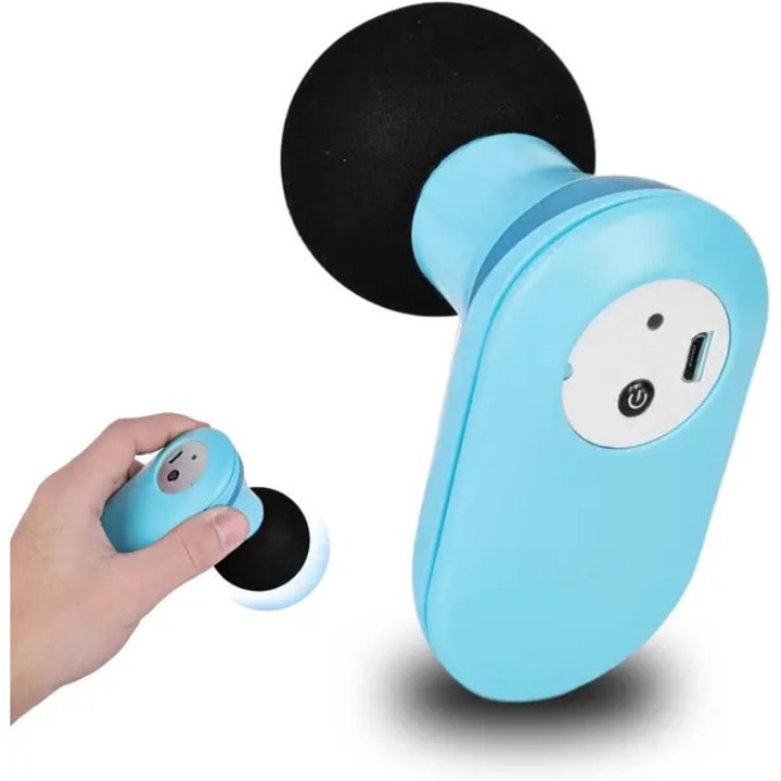 Mini masszázspisztoly, 6 sebességes, hordozható, 86g
