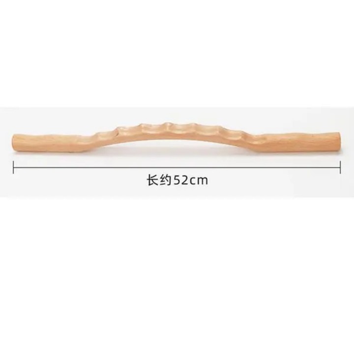 Baston masaj lemn natural guasha set pentru spate umar gat talie picioare