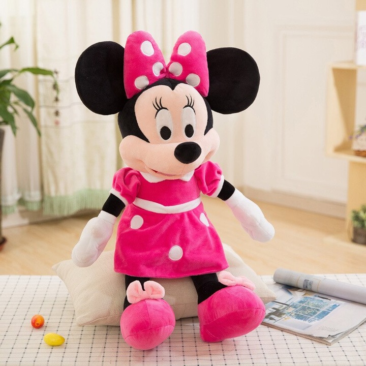 Jucarie plus Minnie Mouse 25 cm Roz