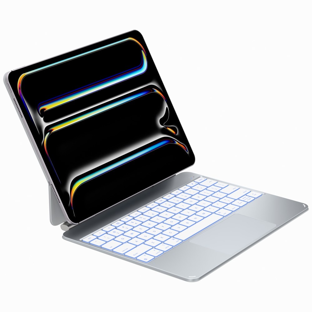 Husa tableta Typecase Edge Pro cu tastatura, argintiu, 13 inch