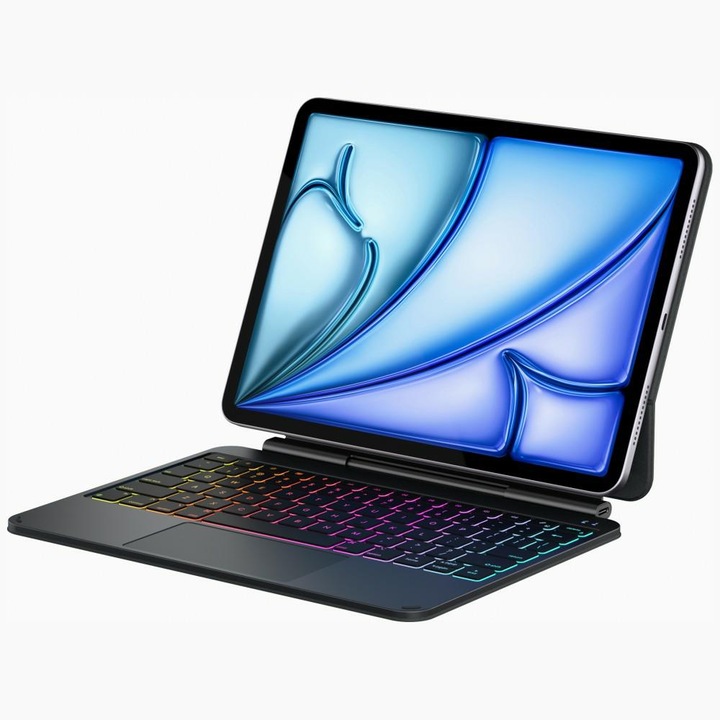 Husa Typecase Edge Pro cu tastatura pentru iPad Air 11 Negru