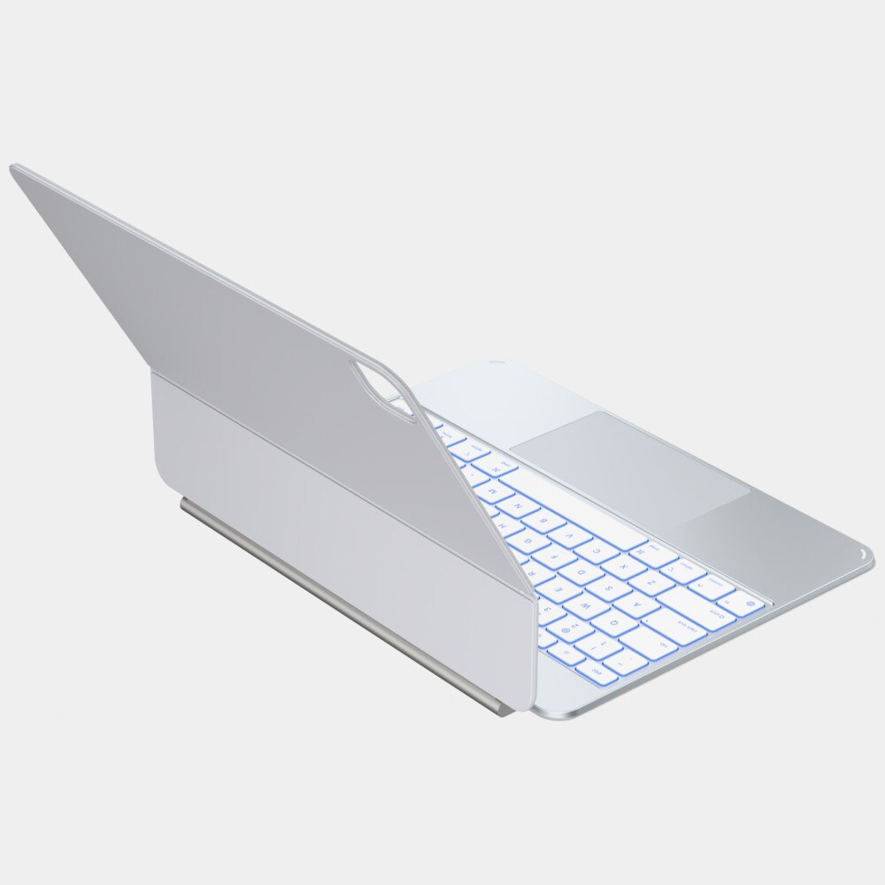 Husa tableta Typecase Edge Pro cu tastatura, argintiu, 13 inch