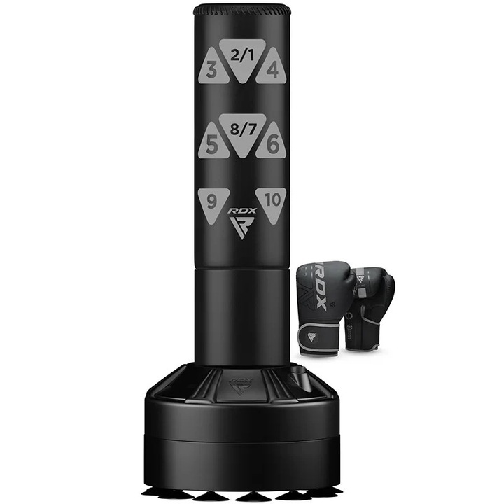 RDX KT Ronin 4ft Gyermek Boxzsák Állványos Szürke Kesztyűvel - Grey