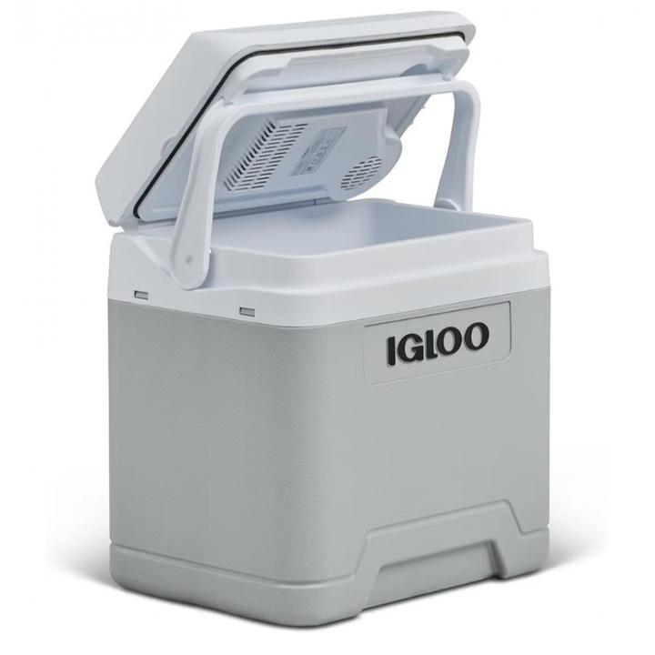 IGLOO IE24DC elektromos hűtőláda, 24L, 12V tápellátás, hordozható mini hűtőszekrény autóba, kempingezéshez és utazáshoz, szállítás 7-8 nap