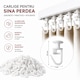 Carlige pentru Sina Perdea VARENTIS™, Set 100 Buc, Calareti Plastic Rezistenti, Montaj Rapid, Alunecare Usoara, Pentru Perdele Draperii cu Rejansa, Alb