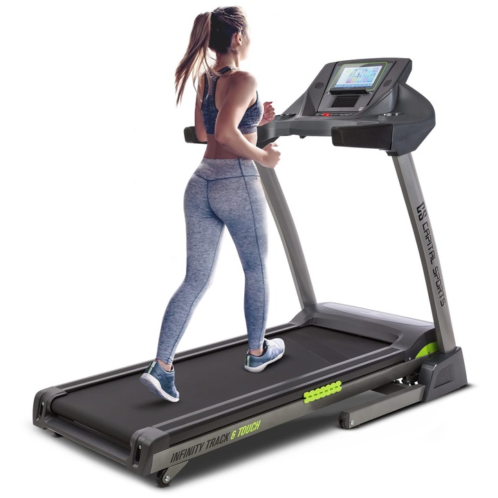 Capital Sports, Infinity Track 6.0 Touch, Banda De Alergare, 5.5 Ps, Wifi, Ecran Tactil De 9"