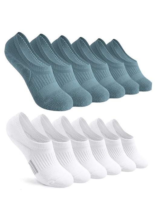 Sosete sport dama HERUSI, captusite, scurte, universalawqfqd, Verde inchis, One Size