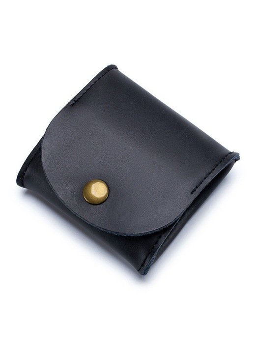 Portofel HERUSI barbati femei compartiment monede negru compact