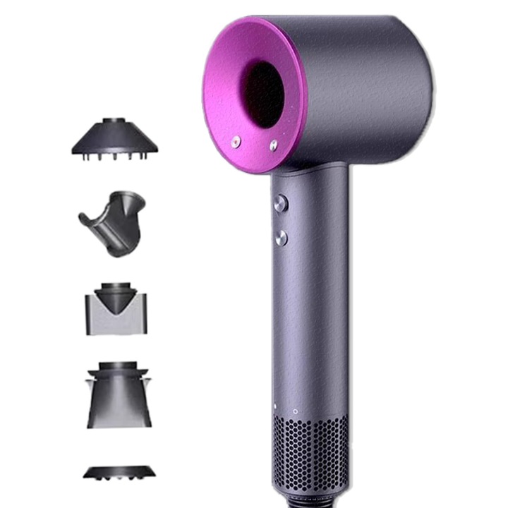 Uscator de par Herusi 1600W ion negativ 3 duze mov 1.8m