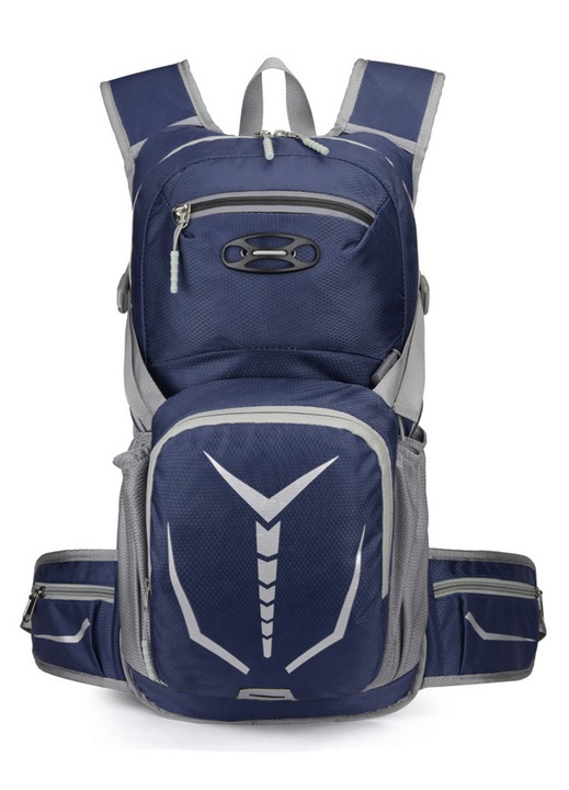 Rucsac sport HERUSI multifunctional albastru inchis cu curele piept si talie