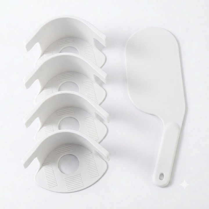 Csomag: 4 db Masajo® csúszásgátló rendszerű lepedő-/ágyneműtartó készlet, bármilyen matrachoz kompatibilis, strapabíró anyag, fehér + Masajo® ágyneműrögzítő eszköz, ajándék
