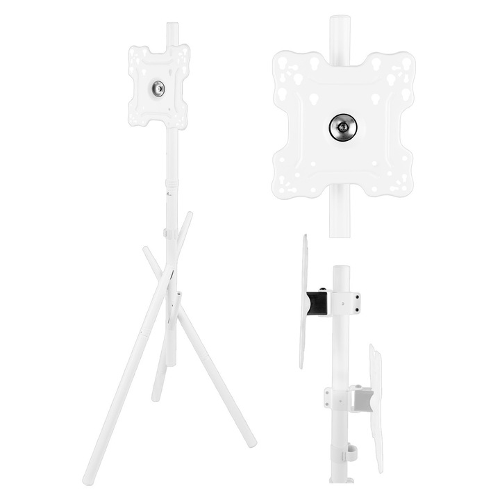 Maclean TV padlóállvány, 27-55", VESA max. 200x200, max. 60 kg, MC-181 W
