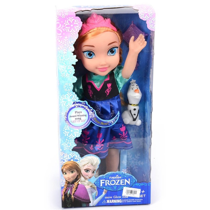 Кукла Анна Armtoys със звук, корона, Олаф