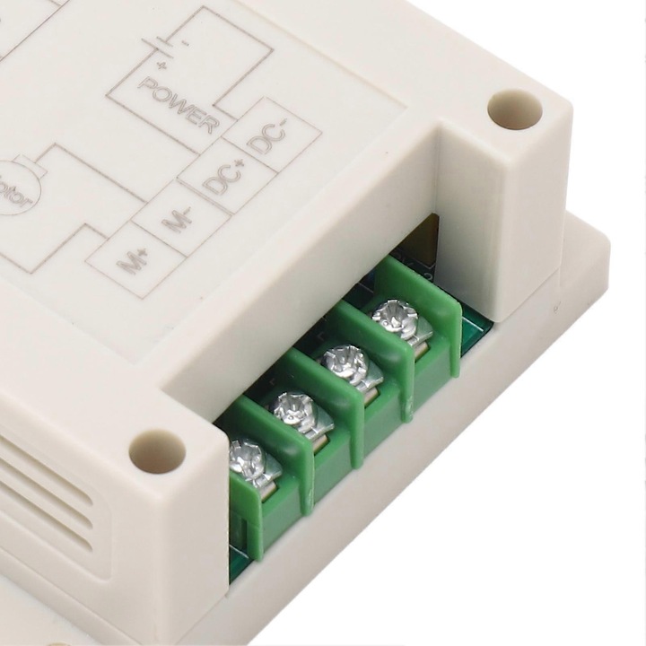Modul control motor DC 12-24V 10A cu telecomanda, 50m distanta, ABS, set