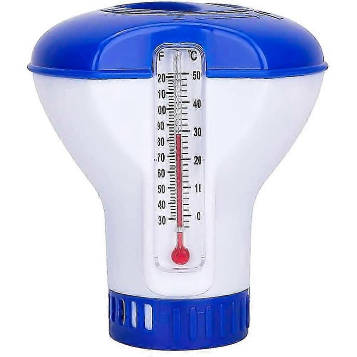 Flotator dozator clor pentru piscine, rezistent, ajustabil, dimensiuni mari