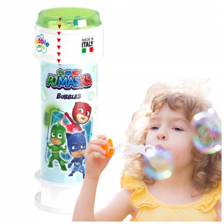 Bubble World Pidzamers többszínű szappanbuborékok 60ml