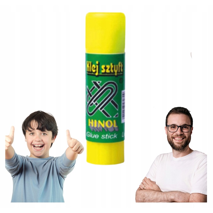 Hinol szilárd ragasztó 15g, hatékony, színtelen, irodai és iskolai használatra