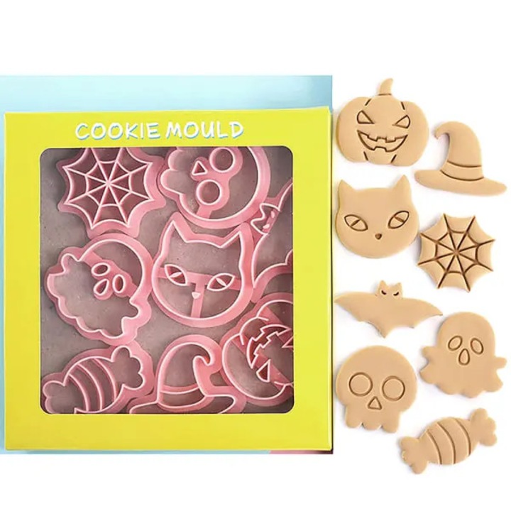 Set 8 forme prajituri HERUSI animale plastic durabil reutilizabil