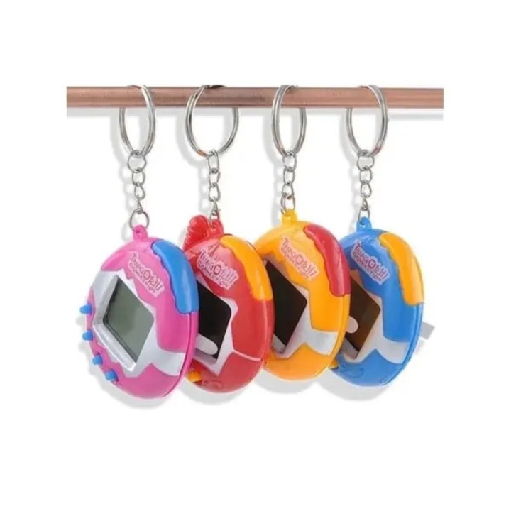 Jucarie interactiva copii HERUSI Tamagotchi set 4 piese multicolor