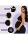 Set de 2 colanti de maternitate TNNZEET cu buzunare, opaci, pentru sarcina, marime 3XL, culoare negru