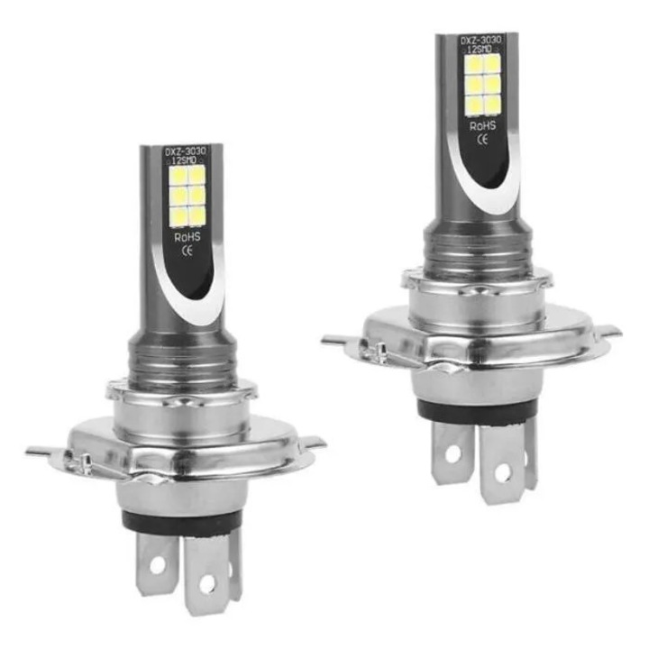 2 db LED H4 izzó készlet, 50W 14000LM 6000-6500K IP68