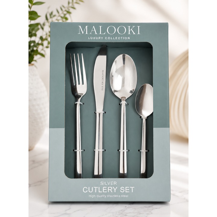 Modern Ezüst Evőeszközkészlet – Elegáns Design