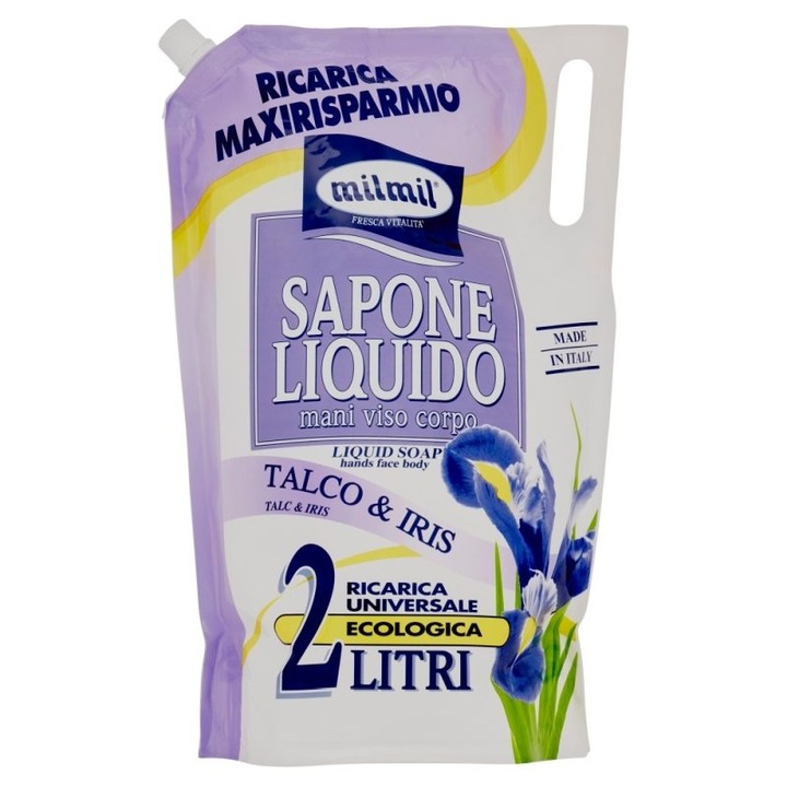 Folyékony szappan, Milmil, Utántöltő 2 L, Talco Iris