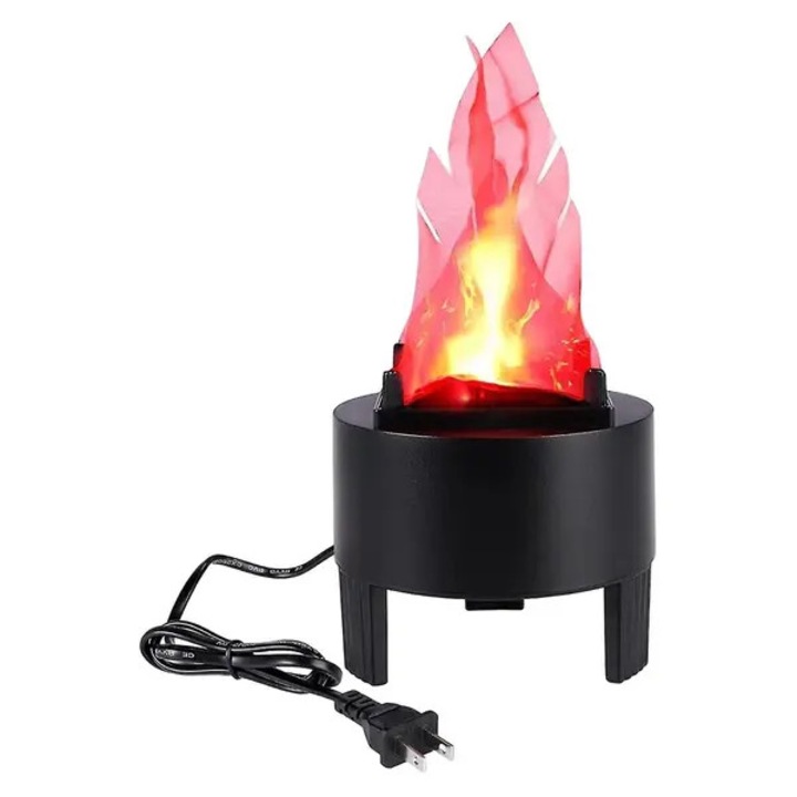 Lumina decorativa flacara 3D HERUSI efect fum rosu 12x10x13cm