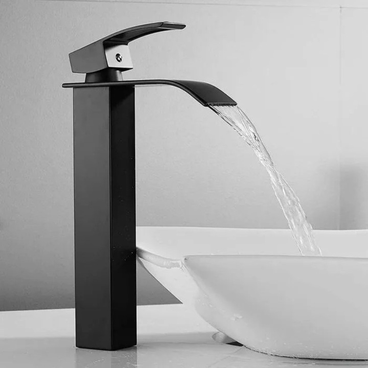Baterie lavoar cascade OEM negru mat 300x60mm monofor