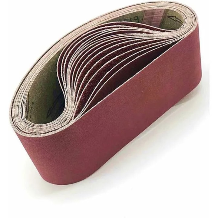 Bande abrazive 100x915mm set 5 buc multigranulatie diverse culori