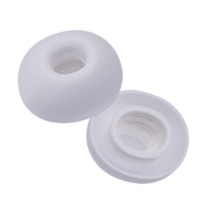 Szilikon fülhallgatópárnák AirPods Pro 3-hoz, csúszásgátló, porvédő hálóval és zajcsökkentéssel, méret: XXS, XS, S, M, L, Fehér
