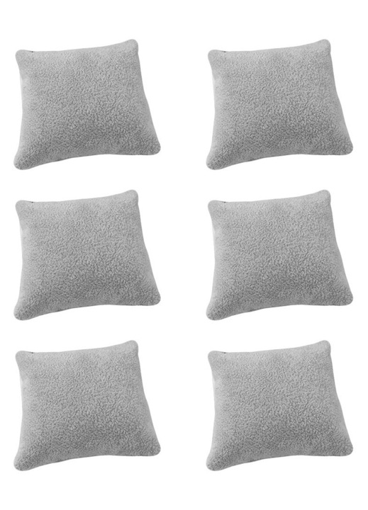 Set 6 perne display bijuterii, gri deschis, 8x8x6cm