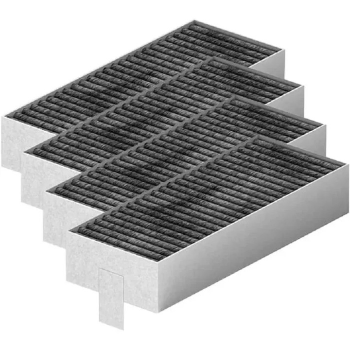 Set 4 filtre carbon activ pentru hota, universal, 20x20cm