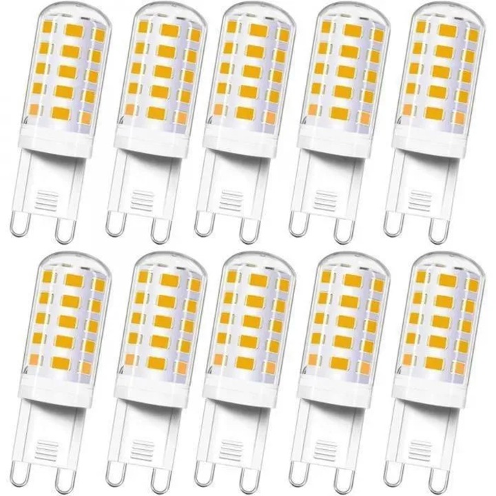 10 db G9 kerámia LED izzó készlet 3W semleges fény 220V