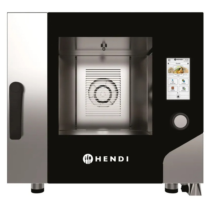 Hendi Hőlégbefúvásos gőzsütő, érintéses, elektromos, Millennial Touch Screen, 730x784x(H)700mm
