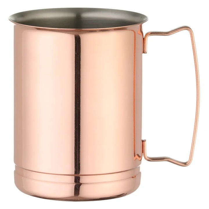 BarUp Bögrék rézbevonattal, Sörbögre, 0, 4L, Rézvörös, ⌀85x(H)105mm