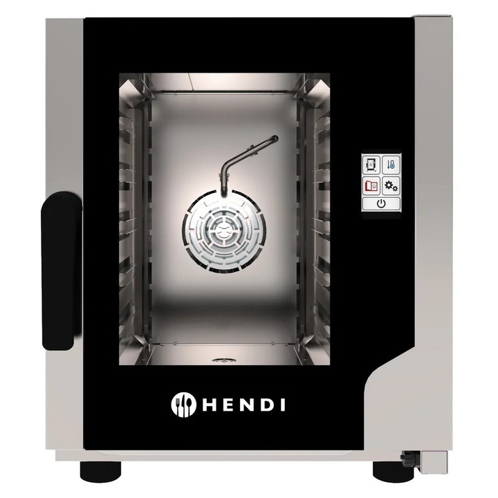 Hendi Hőlégbefúvásos gőzsütő Snack 5 x GN 2/3, 230V/3200W, 550x754x(H)662mm