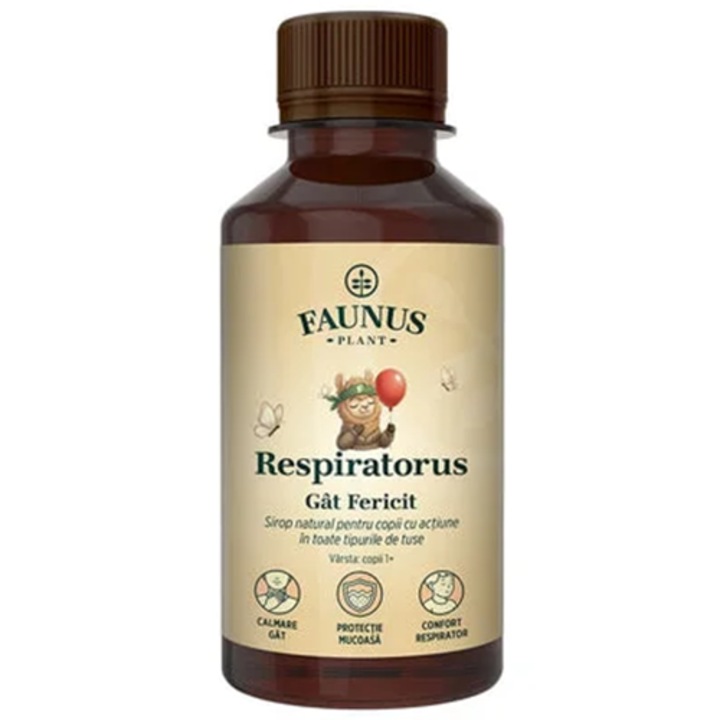 Sirop Respiratorus pentru Copii, Faunus Plant, 200ml