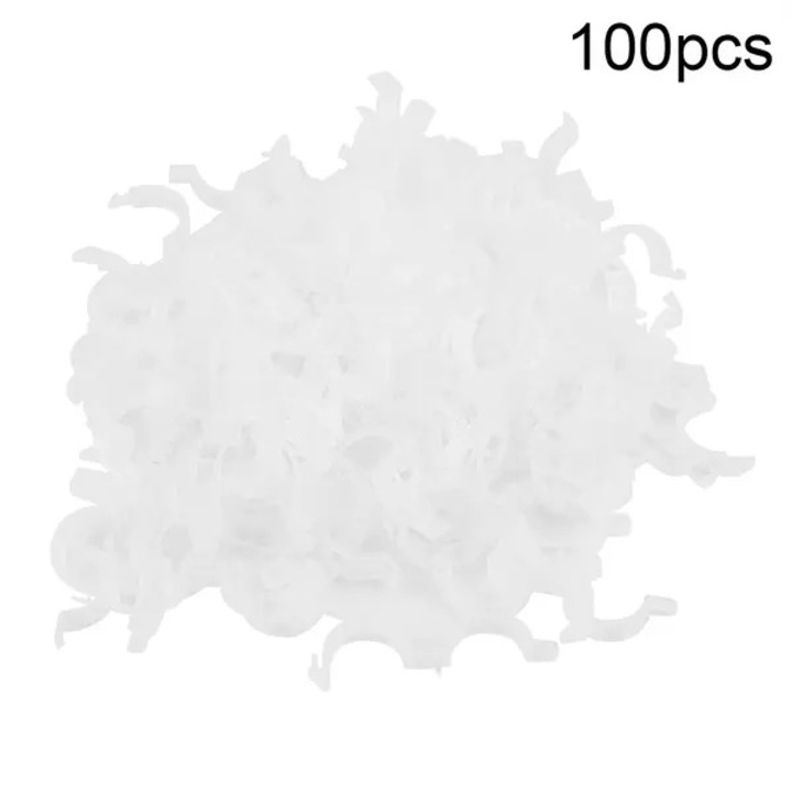 Átlátszó műanyag oltócsipeszek növényekhez, 100 db-os készlet, 25mm
