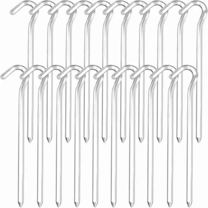 20 db alumínium sátorcövek készlet, strapabíró, 18cm, könnyű